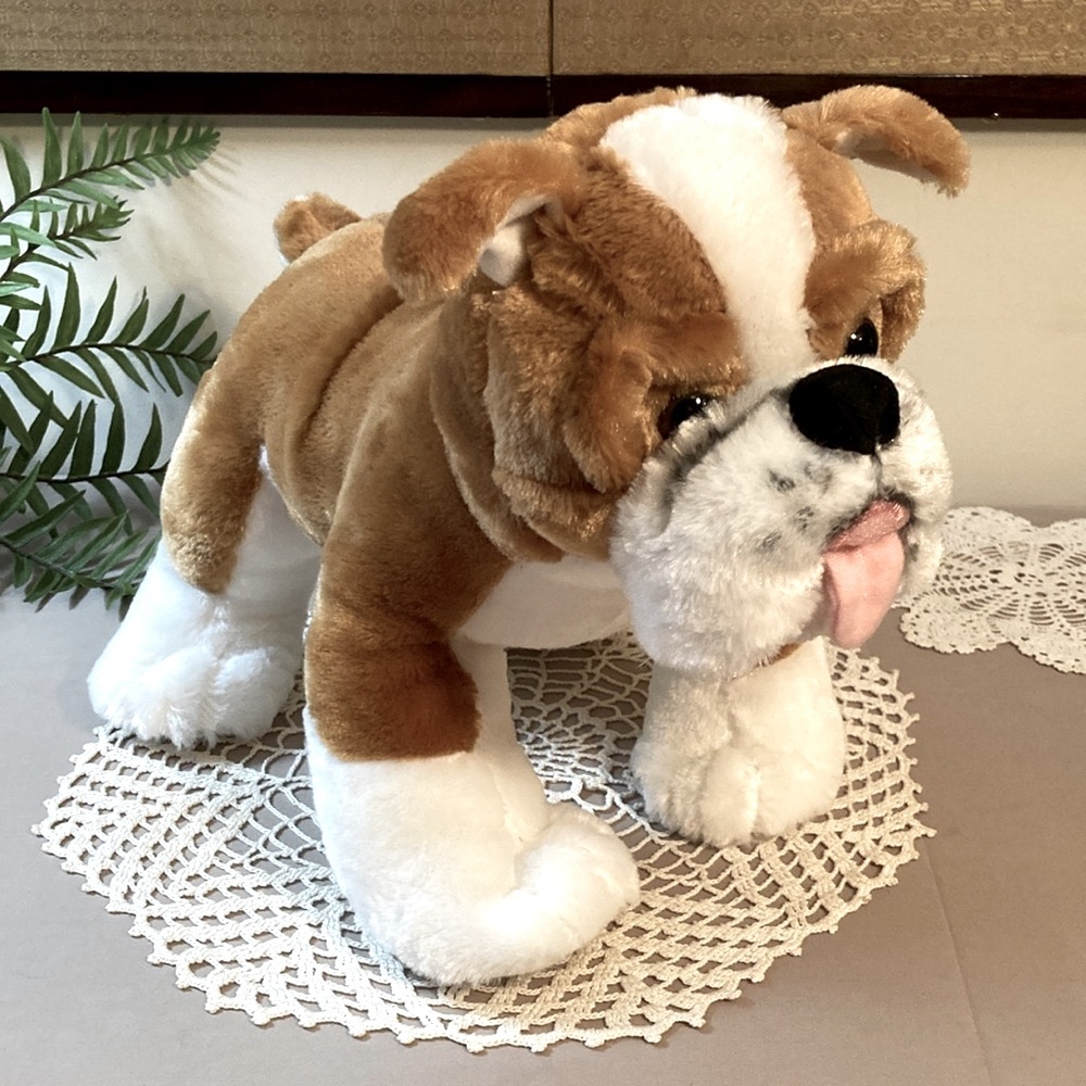 Build A Bear Multicolor Bulldog Stuffed Animal Plush